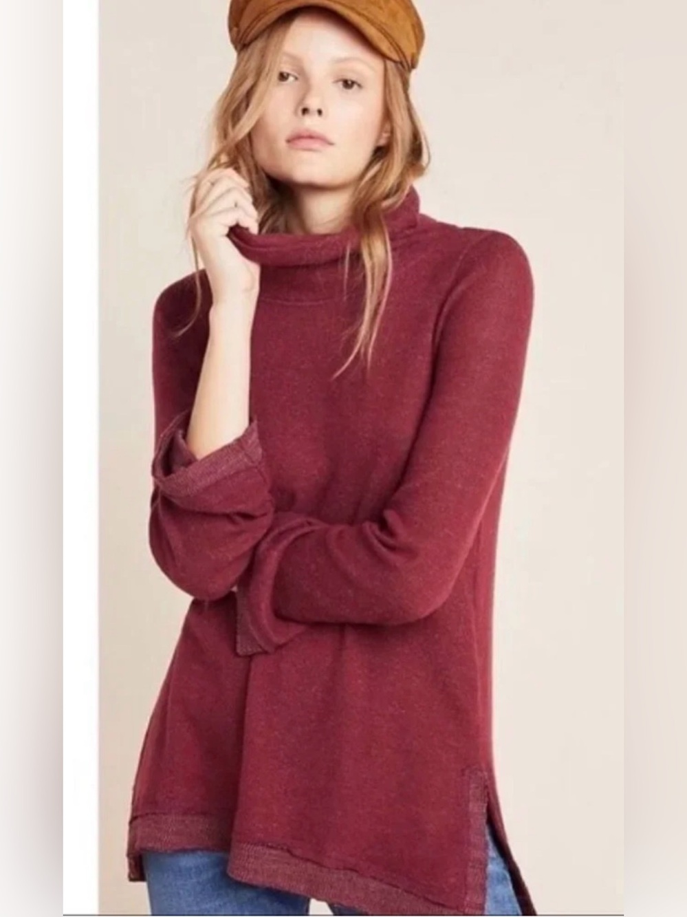Anthropologie Maeve Cowl Neck Sweater